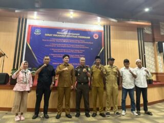 Tanda Tangan Surat Perjanjian Kerja, Wakil Bupati Pulau Morotai, Rio Christian Pawane Harap Pihak Kontraktor Bekerja Dengan Baik