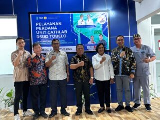 Resmikan Unit Cathlab RSUD Tobelo, Bupati Halut, Piet Hein Babua Bersama Wakil Bupati Kasman Hi Ahmad, Saksikan Layanan Perdana