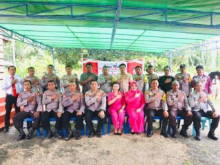 Kapolres Halut dan Ketua Bhayangkari Cabang Halut Kunjungan Kerja ke Polsek Loloda Utara