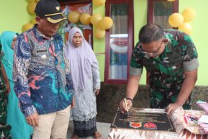 Wujud Kepedulian TNI, Dandim 1508/Tobelo Resmikan Rumah Bantuan Babinsa di Desa Dokulamo