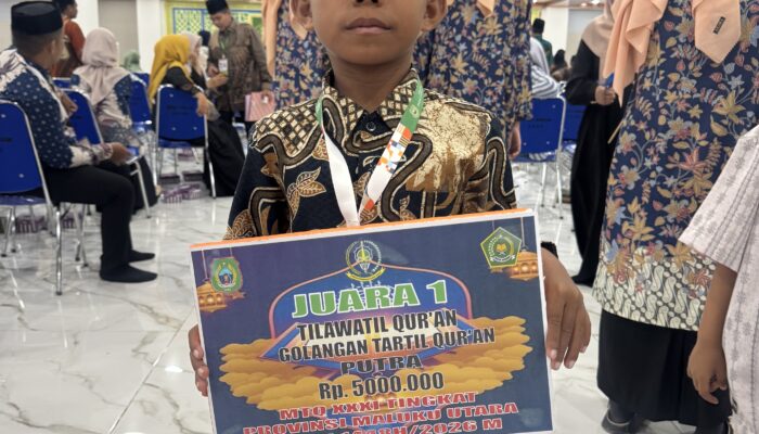 Nasrullah Ahmad Lolos ke MTQ Nasional, Bupati Rusli Sibua: Bukti Morotai Mampu Lahirkan Generasi Qurani Berprestasi